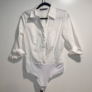 Zara Button Down Bodysuit